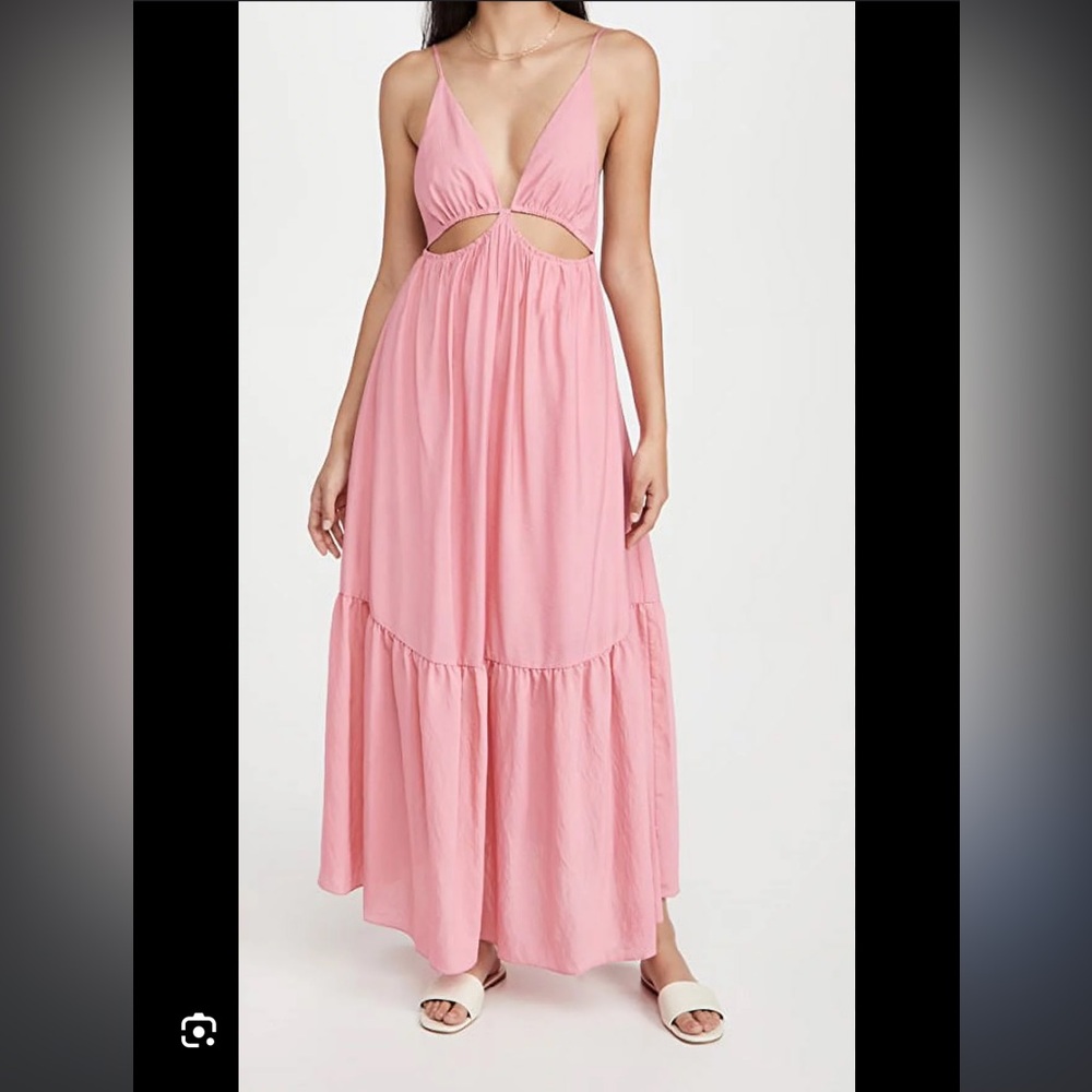 Jonathan Simkhai | Calliope Cut Out Dress In Pink - Guava | small